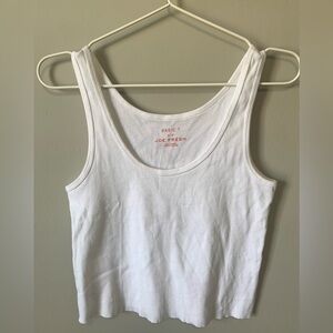 Joe Fresh Classic Cropped White Tank Top